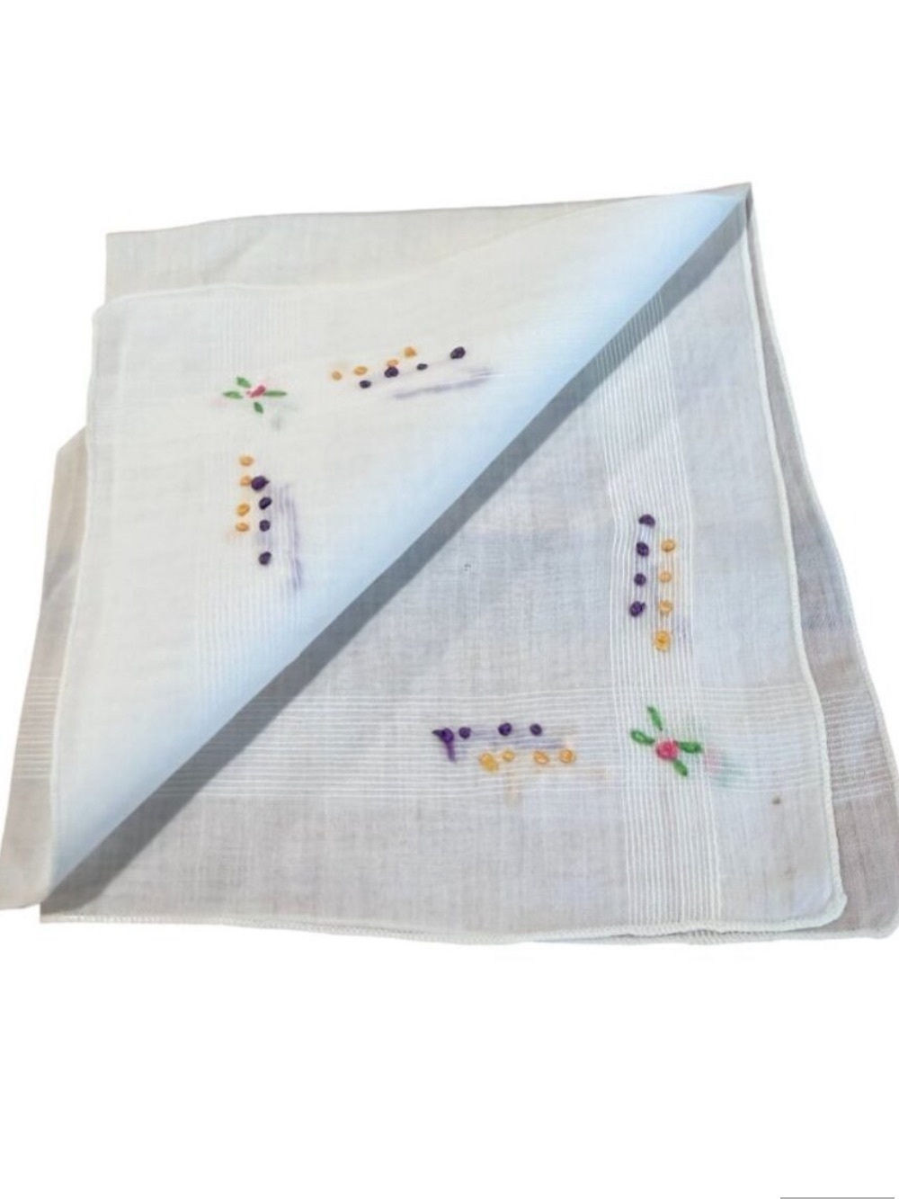 Antique Embroidered Handkerchief